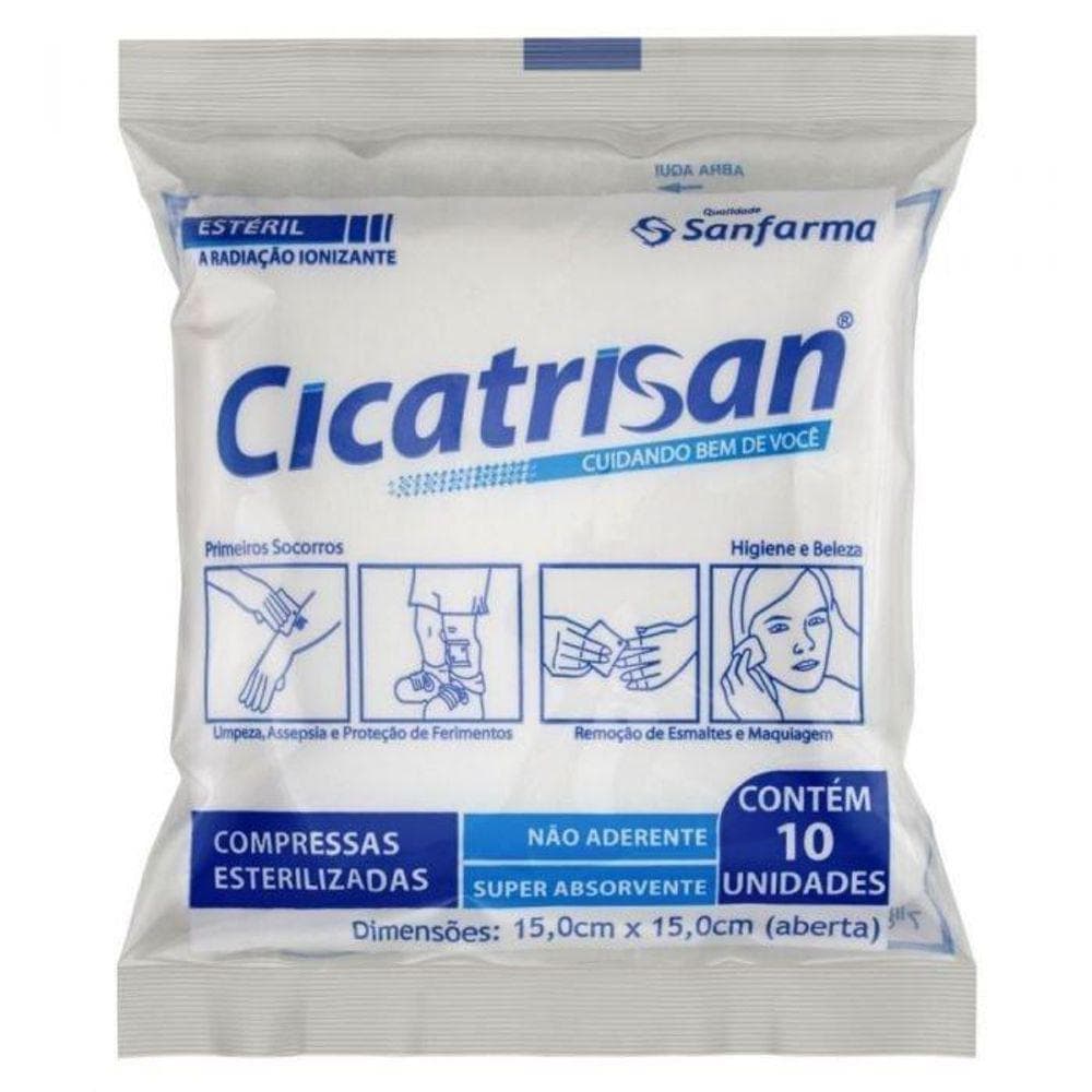 COMPRESSA ESTERIL CICATRISAN NAO ADERENTE 10UN