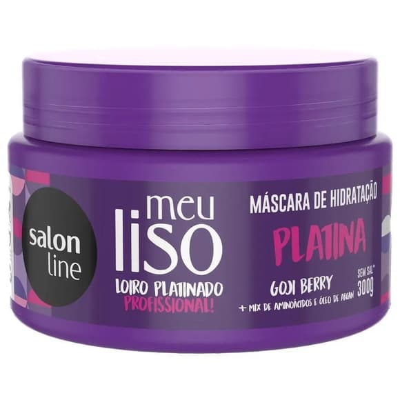 MASC SALON LINE MEU LISO PLATINA 300G