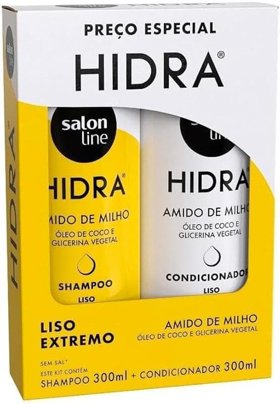 KIT SH+COND SALON LINE HIDRA SUPER LISO 300ML