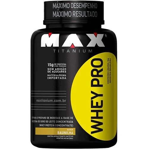 WHEY PRO MAX TITANIUM BAUNILHA 1KG
