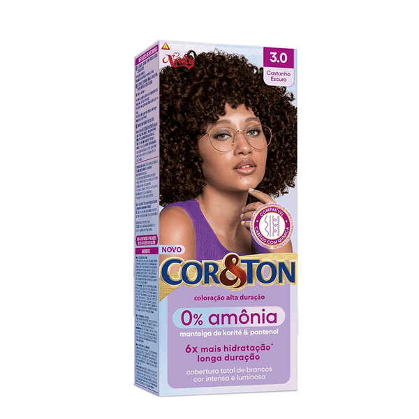 TINT COR&TON 3.0 CASTANHO ESCURO S/AMONIA