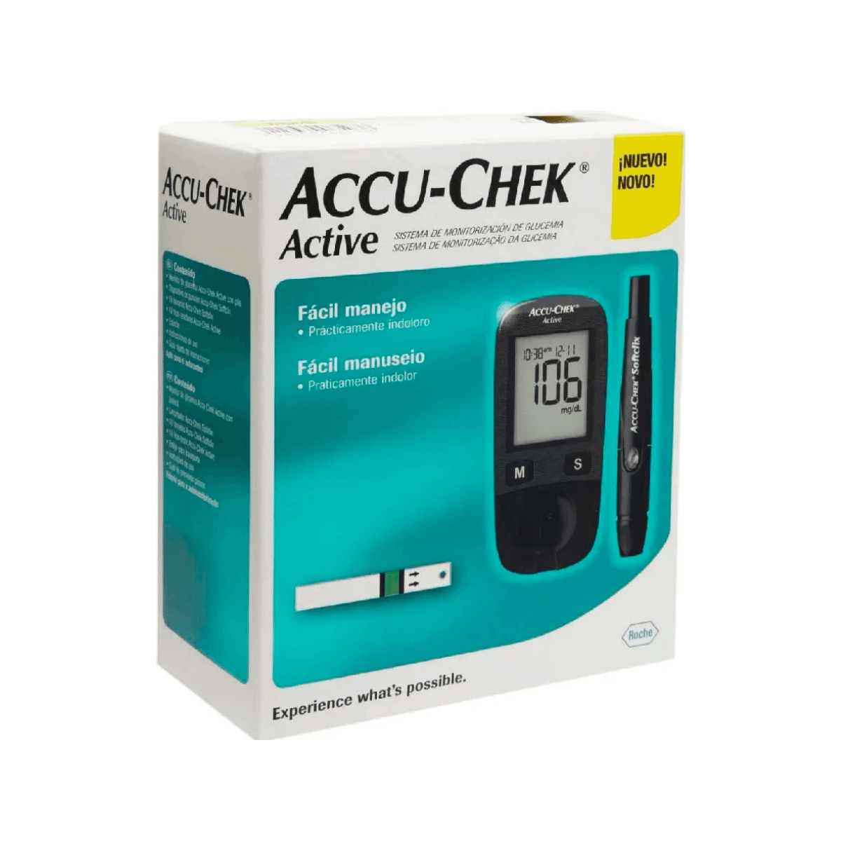 KIT ACCU CHEK MEDIDOR DE GLICOSE