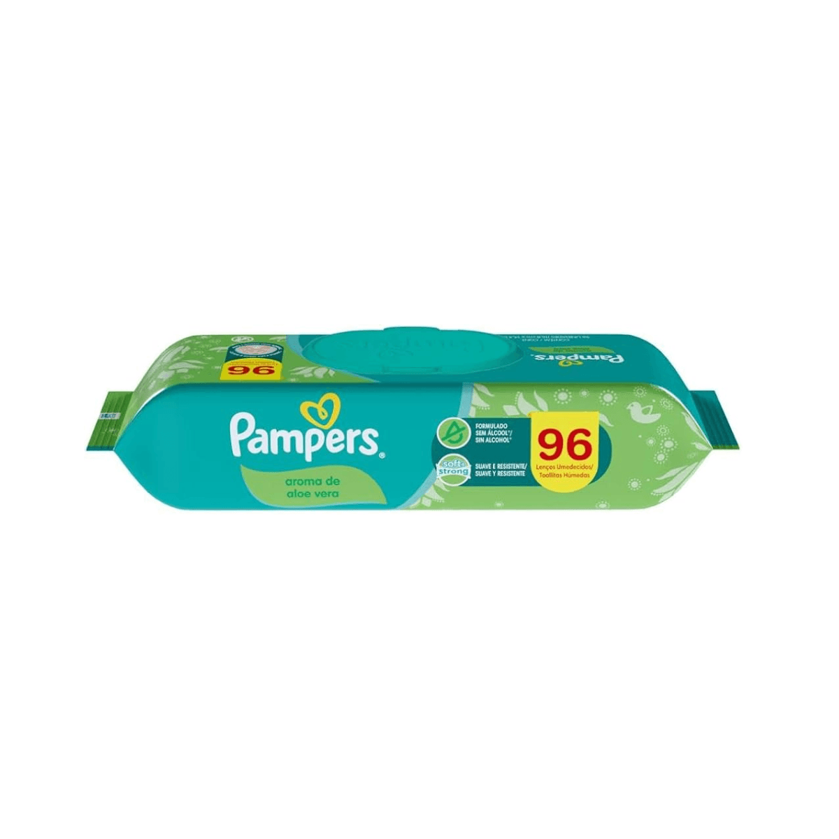 TOALHA UMED PAMPERS ALOE VERA C/96