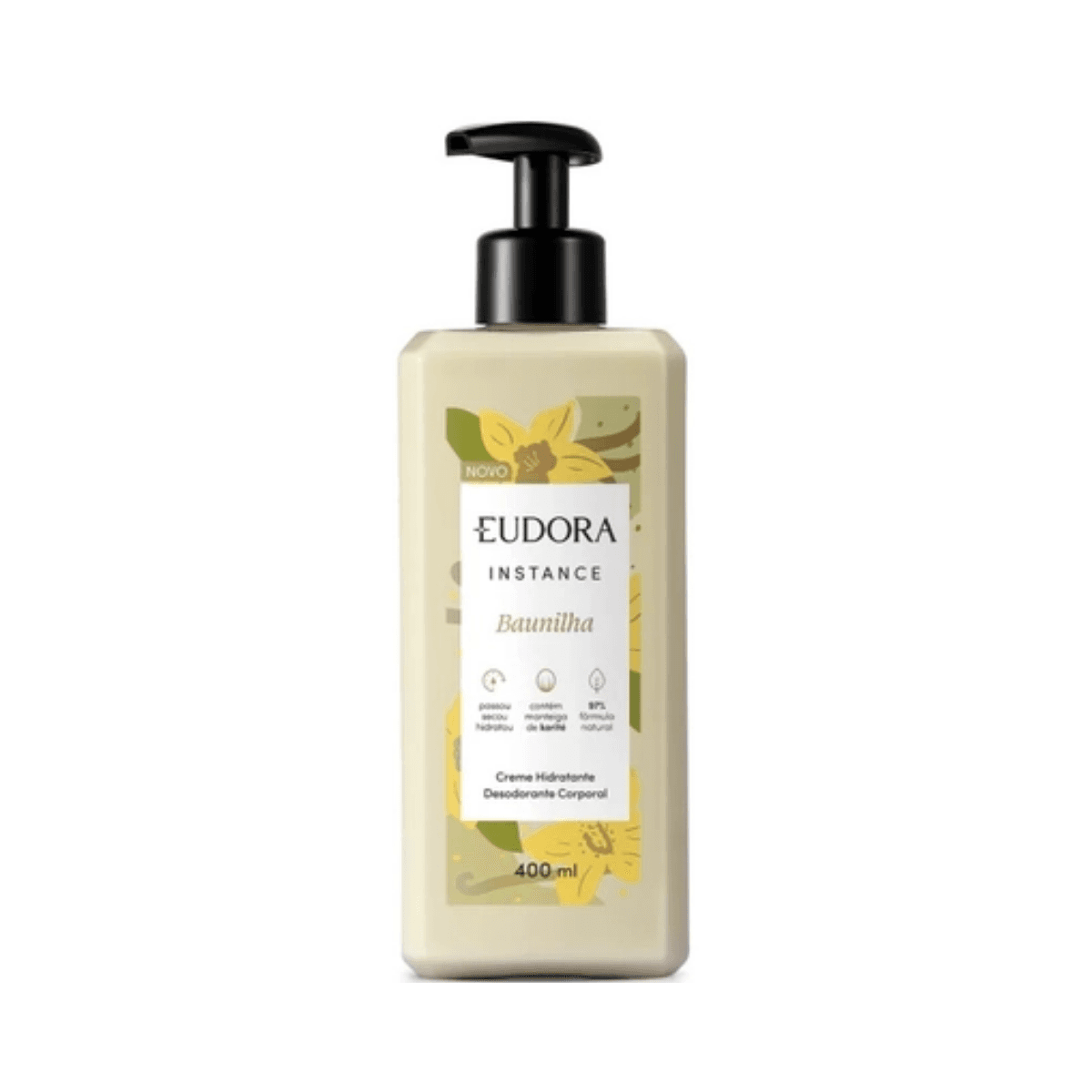 INSTANCE LOCAO DESOD HIDRAT CORPO BAUNILHA 400ML