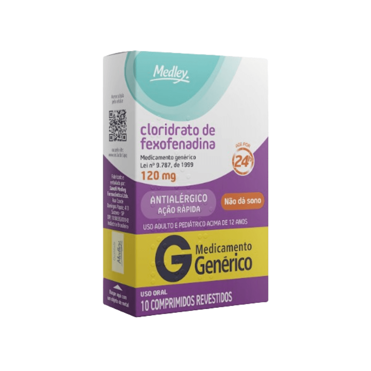 CLOR FEXOFENADINA 120MG 10''S MEDLEY