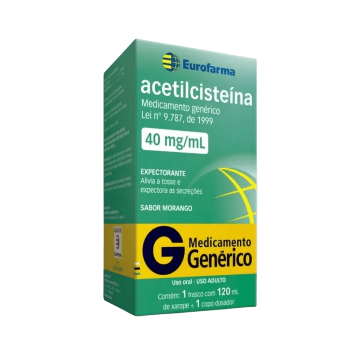 ACETILCISTEINA 40MG ADU 120ML EUROFARMA