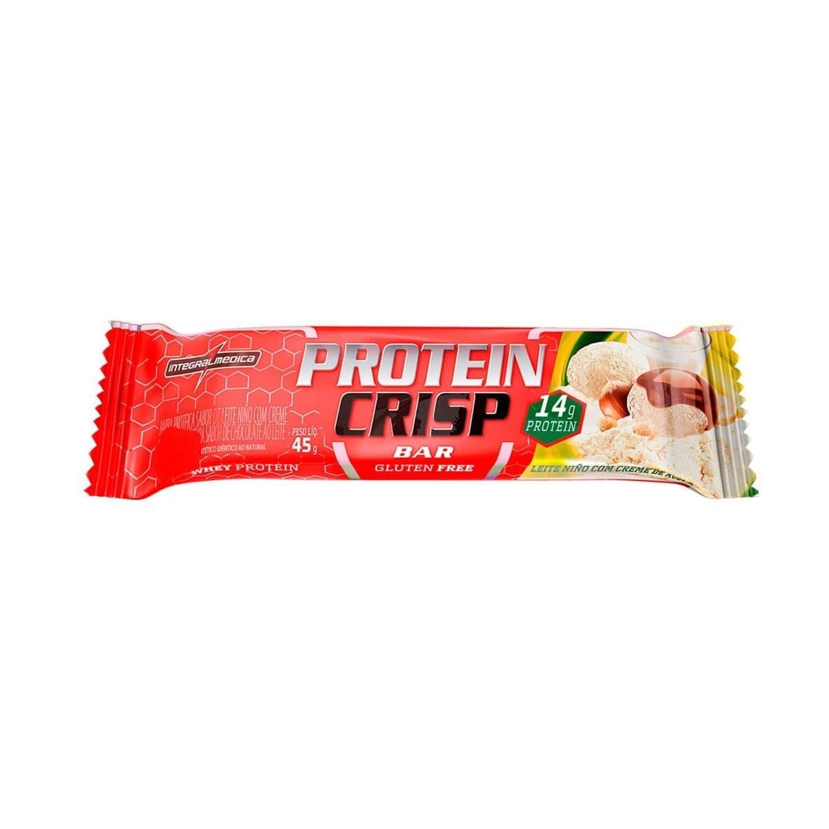 PROTEIN CRISP BAR LEITE NINHO C/ CREME DE AVEIA 45G
