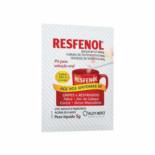 RESFENOL PO MEL E LIMAO 5G CX C/50