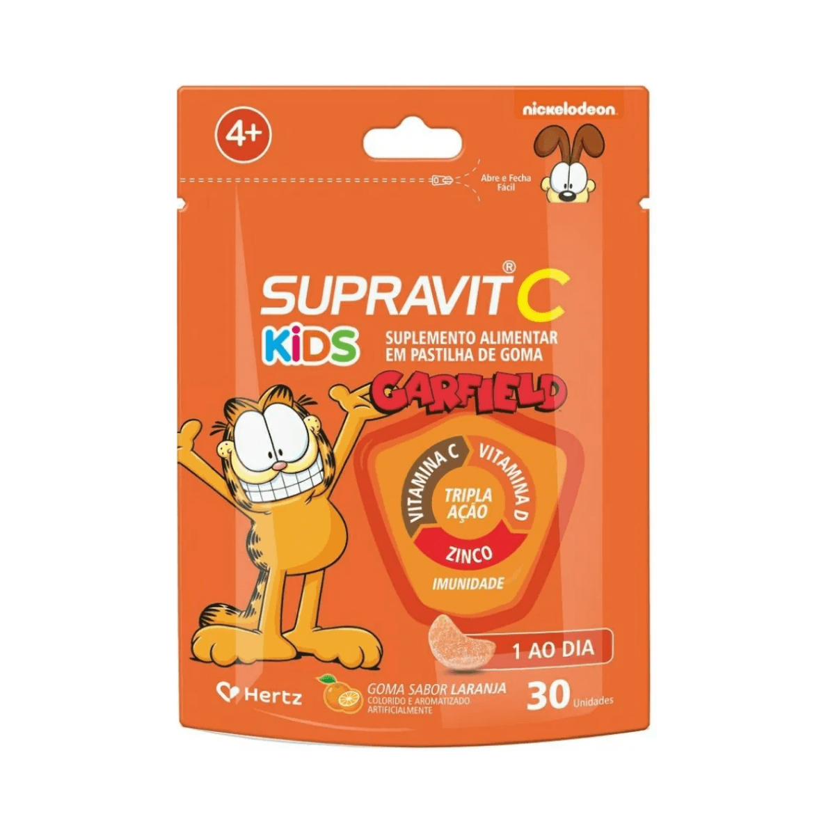 SUPRAVIT C KIDS GARFIELD TRIPLA ACAO 30"S