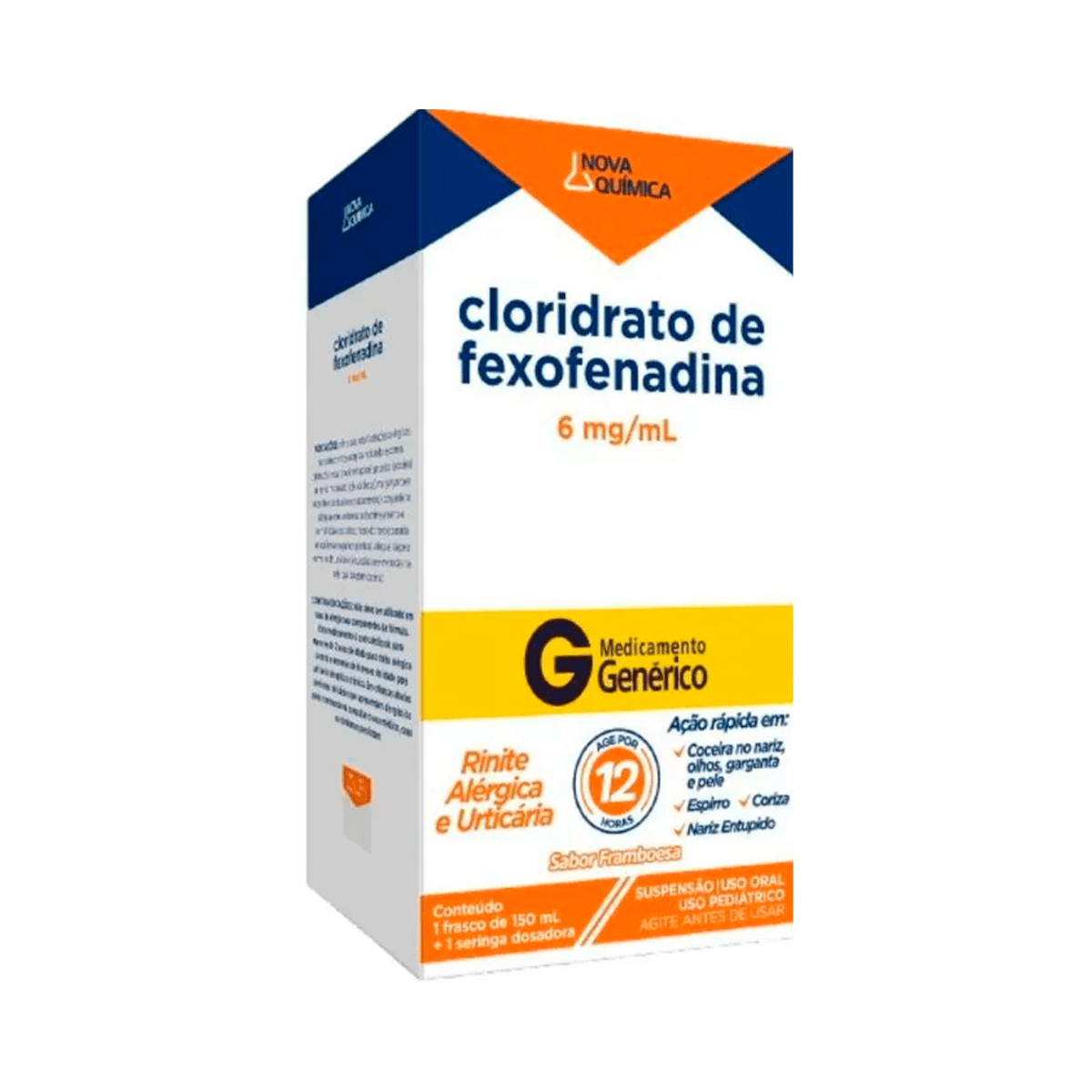 CLOR FEXOFENADINA 6MG/ML 150ML NOVA QUIMICA