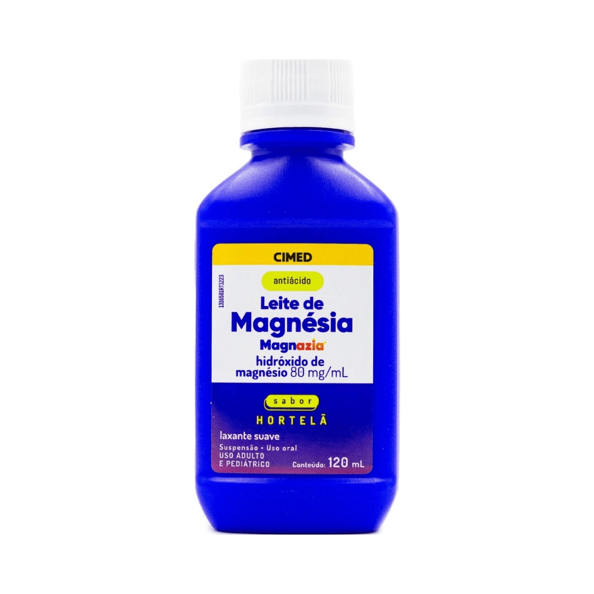 LEITE MAGNESIA HORTELA 8% SUSP FR 120ML