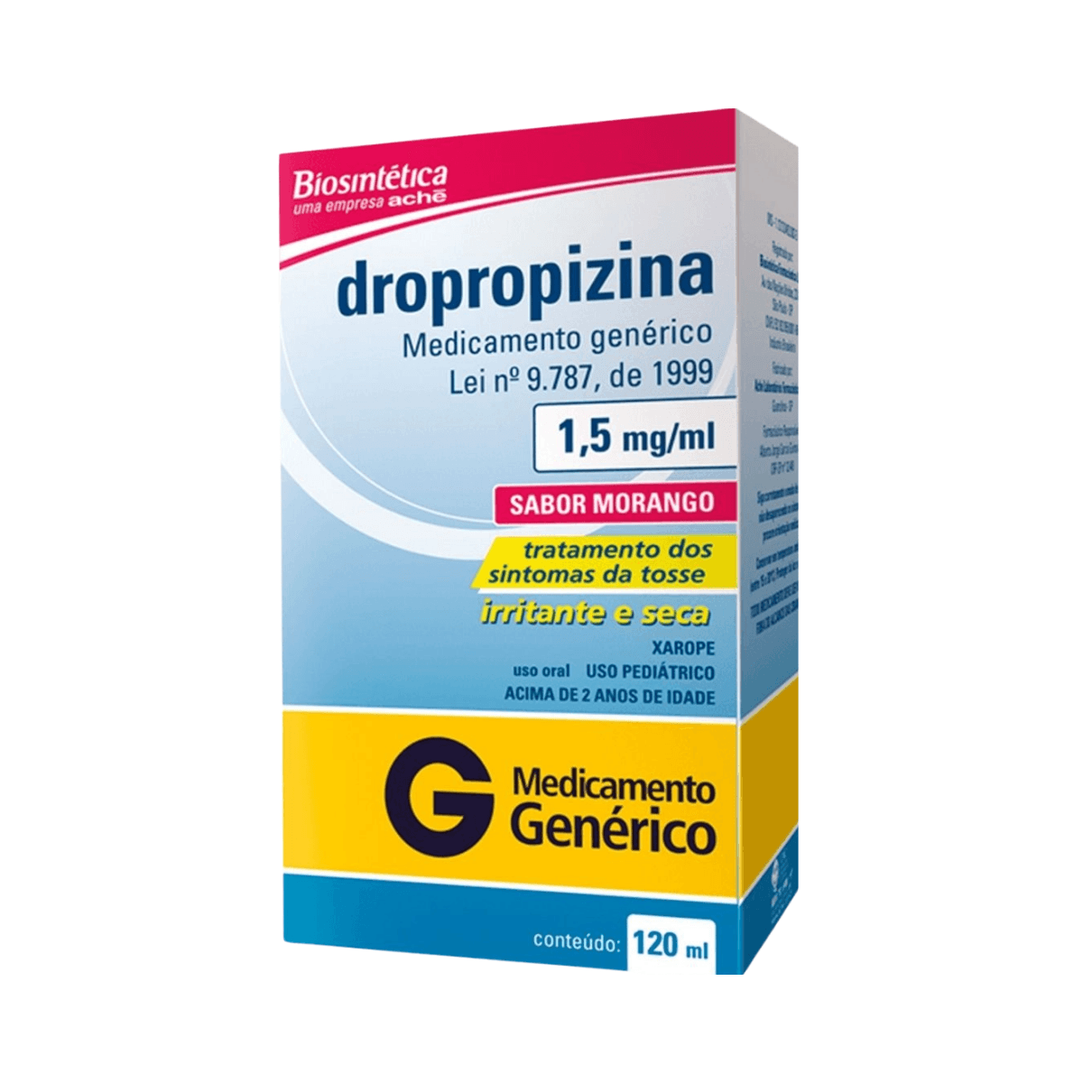 DROPROPIZINA 1,5MG XPE PED 120ML BIO