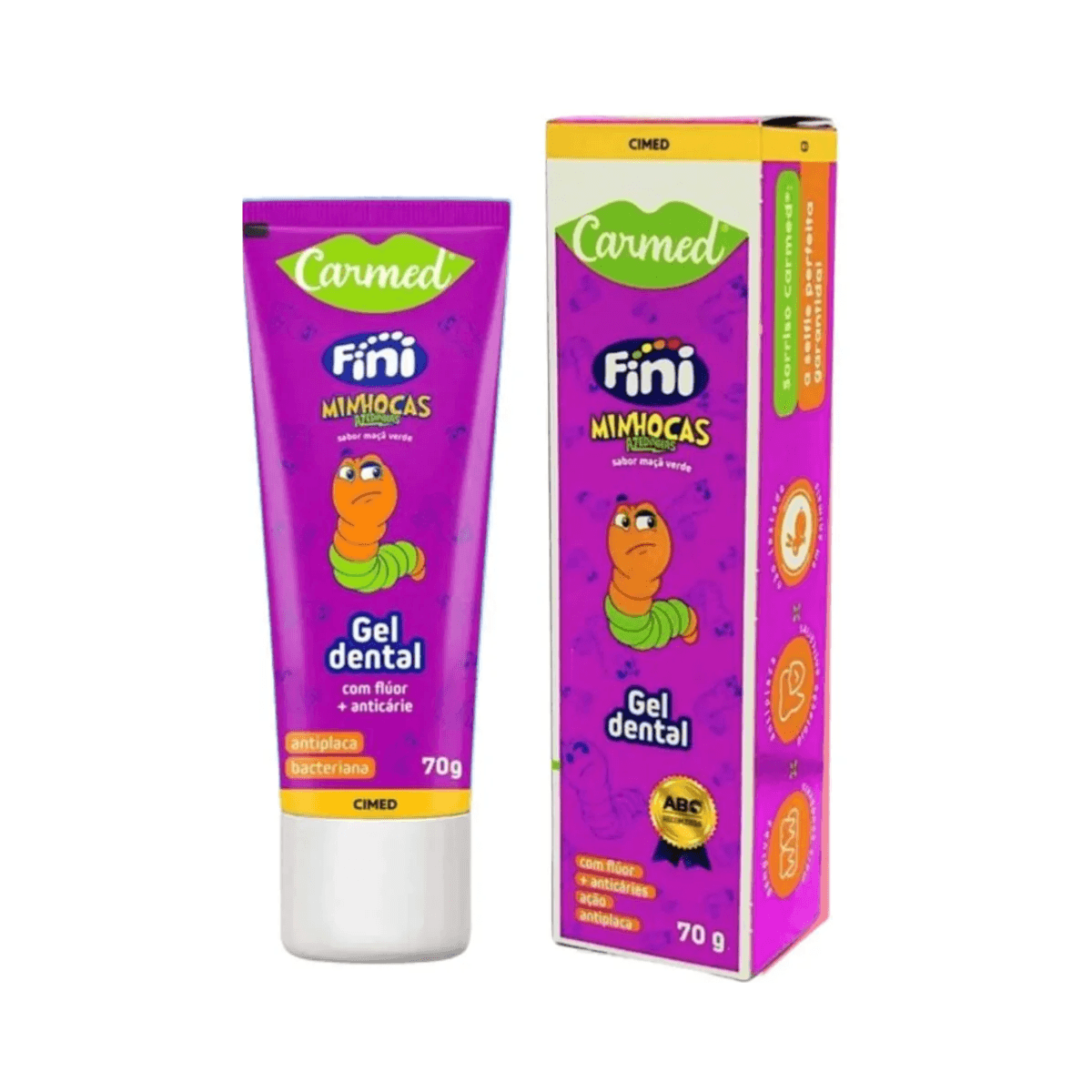 GEL DENTAL CARMED FINI MINHOCAS AZEDINHAS 70G