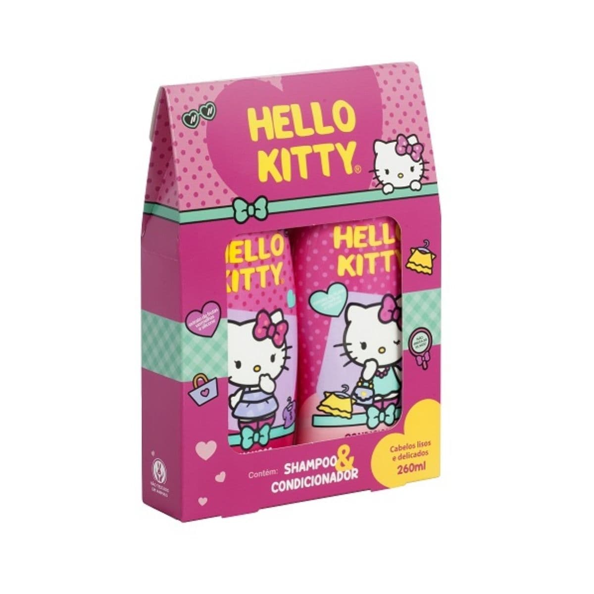 KIT SH+COND HELO KITTY LISOS E DELICADOS 260ML