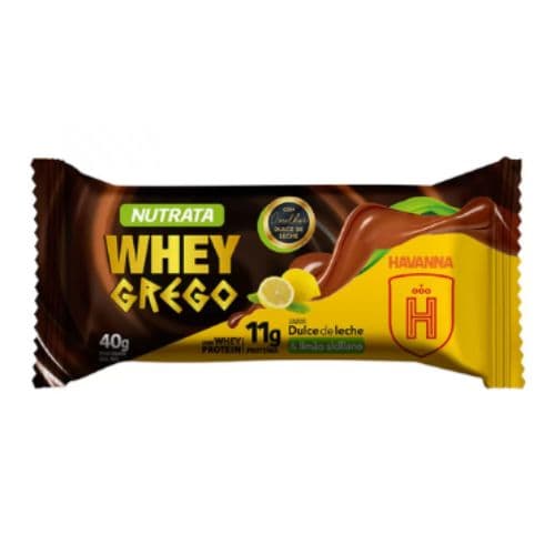 WHEY GREGO BAR DOCE DE LEITE LIMAO SIC HAVANNA NUTRATA 40G