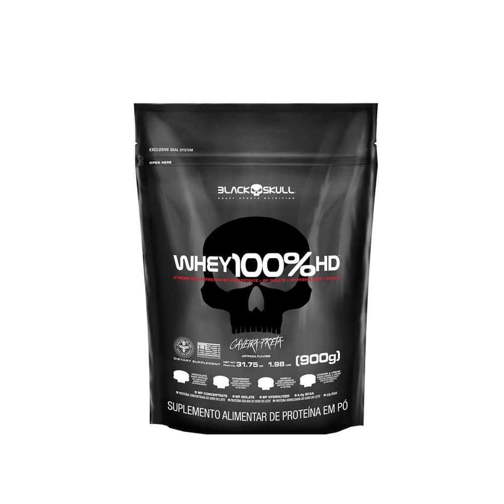 REFIL WHEY 100% HD BAUNILHA 900G