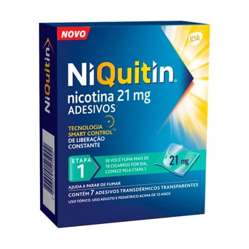 NIQUITIN 21MG ETAPA 1 C/7 ADESIVOS