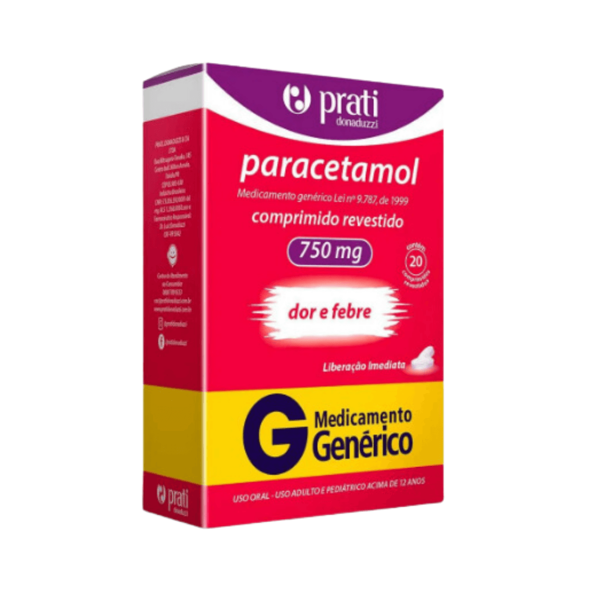 PARACETAMOL 750MG 20''S PRATI