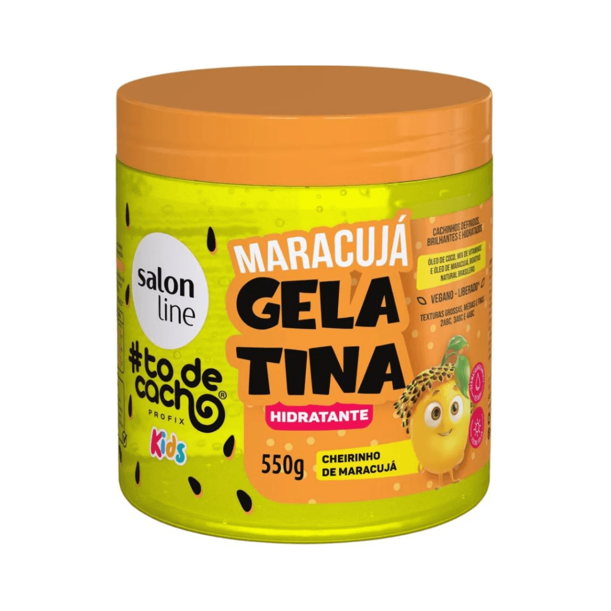 GELATINA HIDRATANTE KIDS MARACUJA 550G
