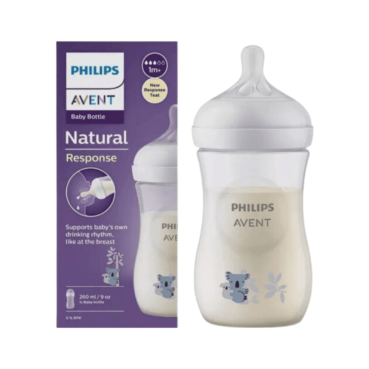 MAMADEIRA AVENT 260ML PETALA 3.0 COALA